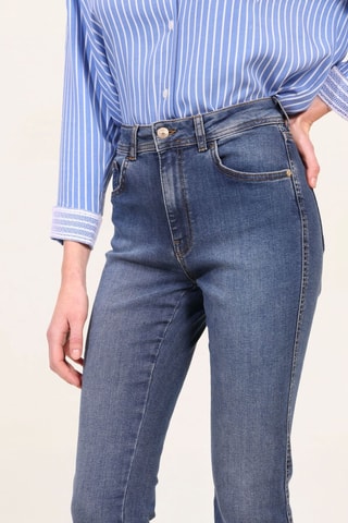 Jean taille haute - Bleu foncé