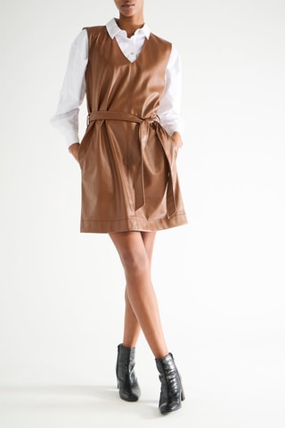 Robe droite - Marron