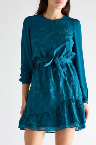 Robe droite - Bleu pétrole