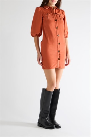 Robe chemise - Marron