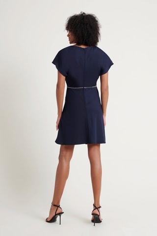 Robe droite - Bleu foncé