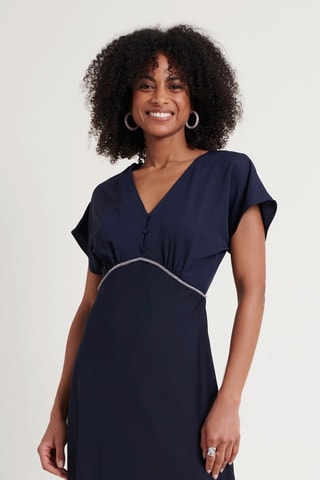 Robe droite - Bleu foncé