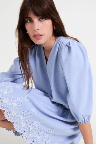 Robe trapèze - Bleu clair