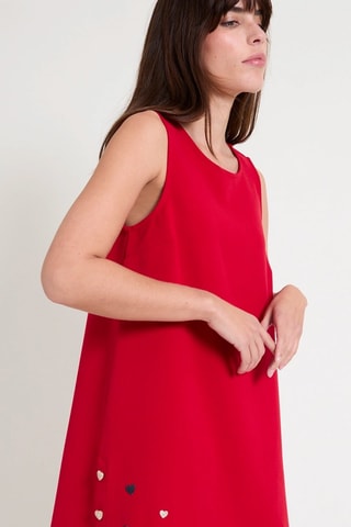 Robe trapèze - Rouge