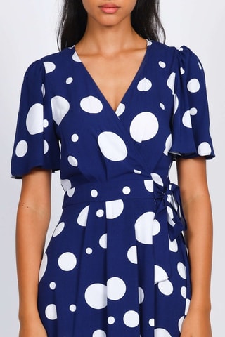 Robe portefeuille - Bleu marine