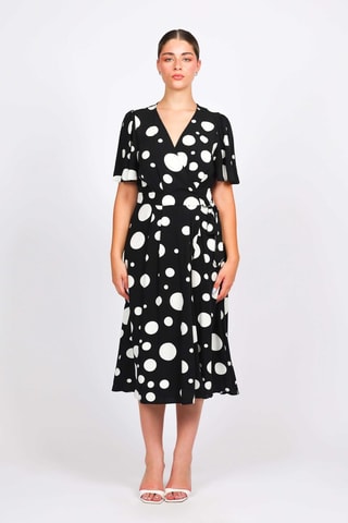 Robe portefeuille - Noir