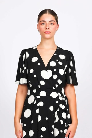 Robe portefeuille - Noir