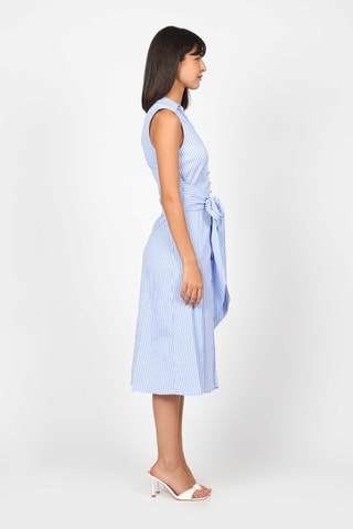 Robe chemise - Ciel et blanc