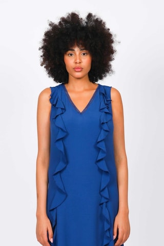 Robe droite - Bleu roi