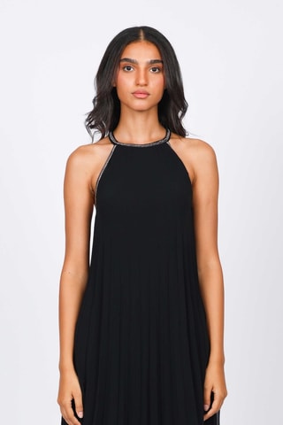 Robe plissée - Noir