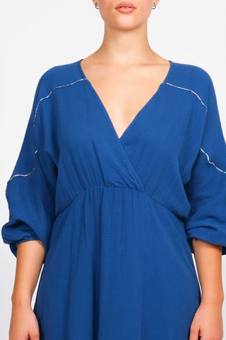 Robe midi - Bleu marine