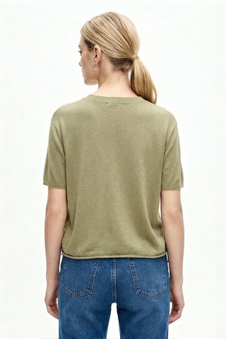 Top en laine et cachemire - Kaki