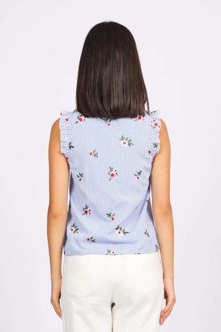 Blouse - Bleu marine et blanc