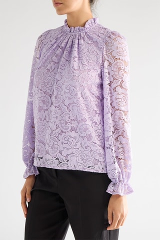 Blouse en dentelle - Mauve