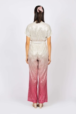 Combinaison dip and dye - Ecru et rose poudré