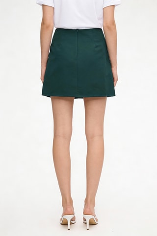 Jupe portefeuille - Vert foncé