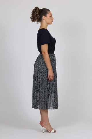 Jupe midi - Noir et écru