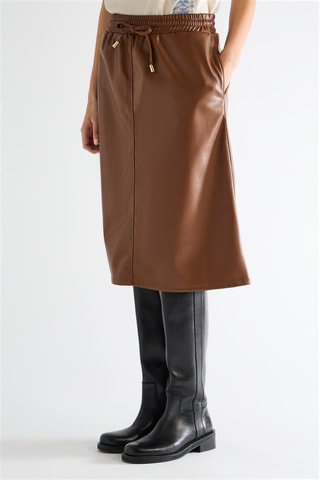 Jupe midi - Marron