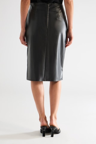 Jupe droite taille haute - Noir