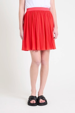 Jupe plissée - Rouge