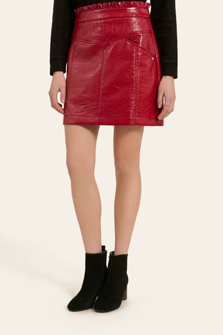 Jupe droite - Rouge
