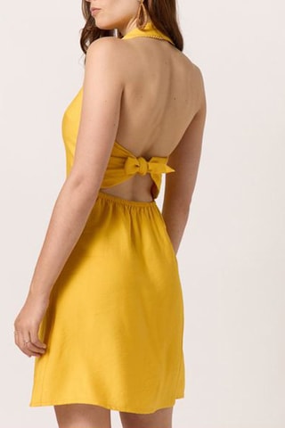 Robe chemise Jaune safran