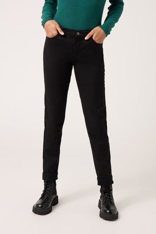Pantalon slim Noir