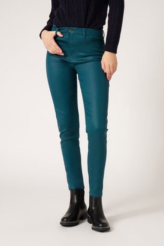 Pantalon slim Bleu pétrole