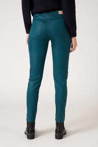 Pantalon slim Bleu pétrole