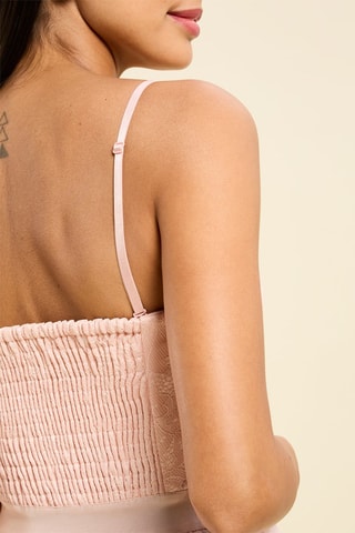 Robe midi - Rose poudré