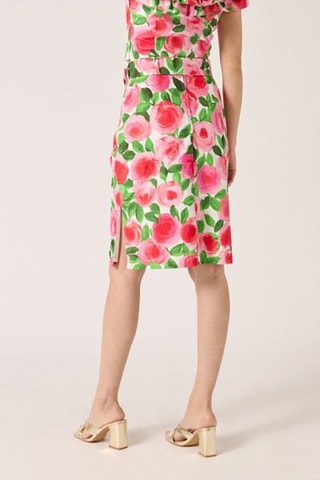 Jupe taille haute Ecru