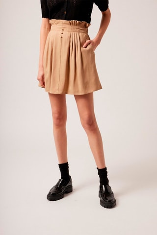 Jupe courte Beige safari
