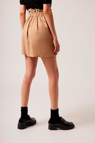 Jupe courte Beige safari