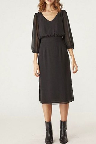 Robe midi Noir