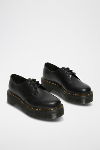 Leren Platform Mary Janes 1461 - Zwart