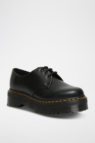 Leren Platform Mary Janes 1461 - Zwart