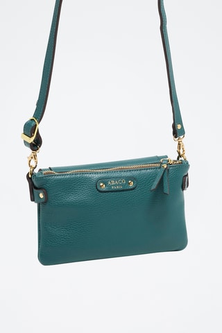 Sac bandoulière en cuir Joe - Doré et vert