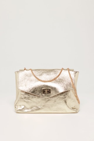 Sac bandoulière en cuir Maku - Doré