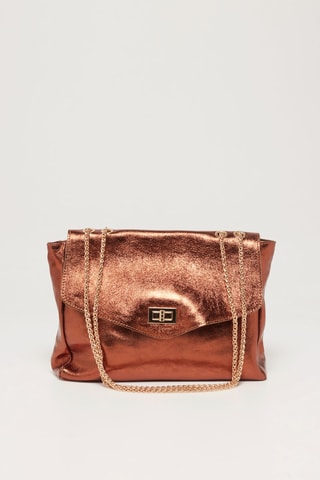 Sac bandoulière en cuir Maku - Orange