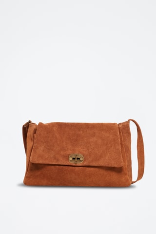 Sac bandoulière en nubuck Ana - Camel