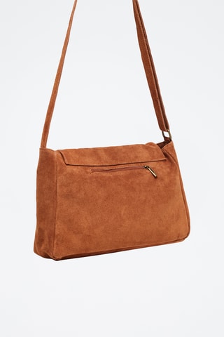 Sac bandoulière en nubuck Ana - Camel