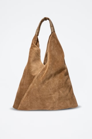 Cabas en nubuck Deni - Taupe