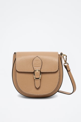 Sac bandoulière en cuir Polly - Nude