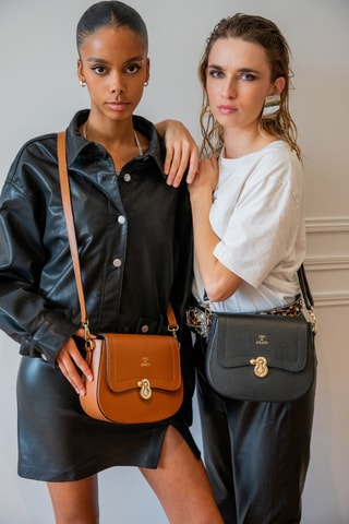 Sac bandoulière en cuir Susy - Camel