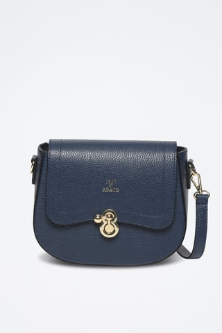 Sac bandoulière en cuir Susy - Bleu marine