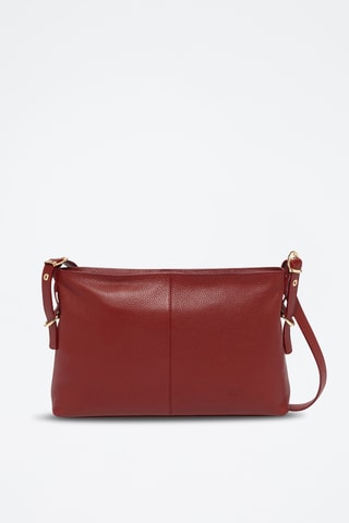 Sac bandoulière en cuir Zita - Bordeaux