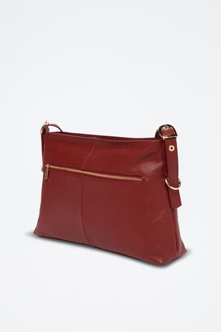 Sac bandoulière en cuir Zita - Bordeaux