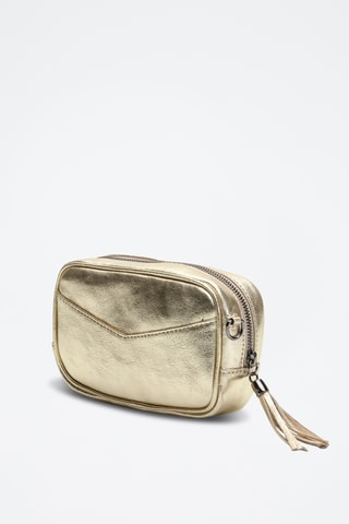 Sac bandoulière en cuir Pat - Doré