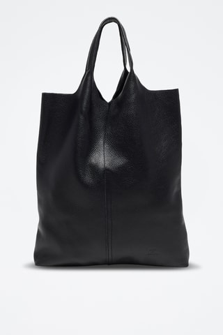 Mala de couro Derbie - Preto