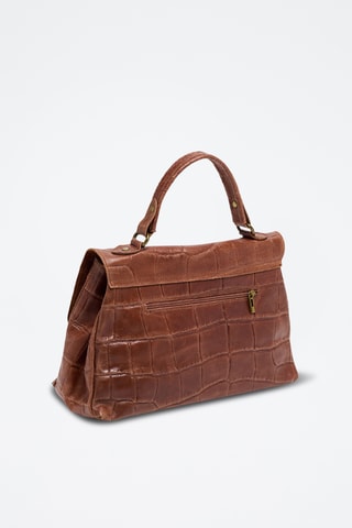 Mala de couro Lisa - Camel